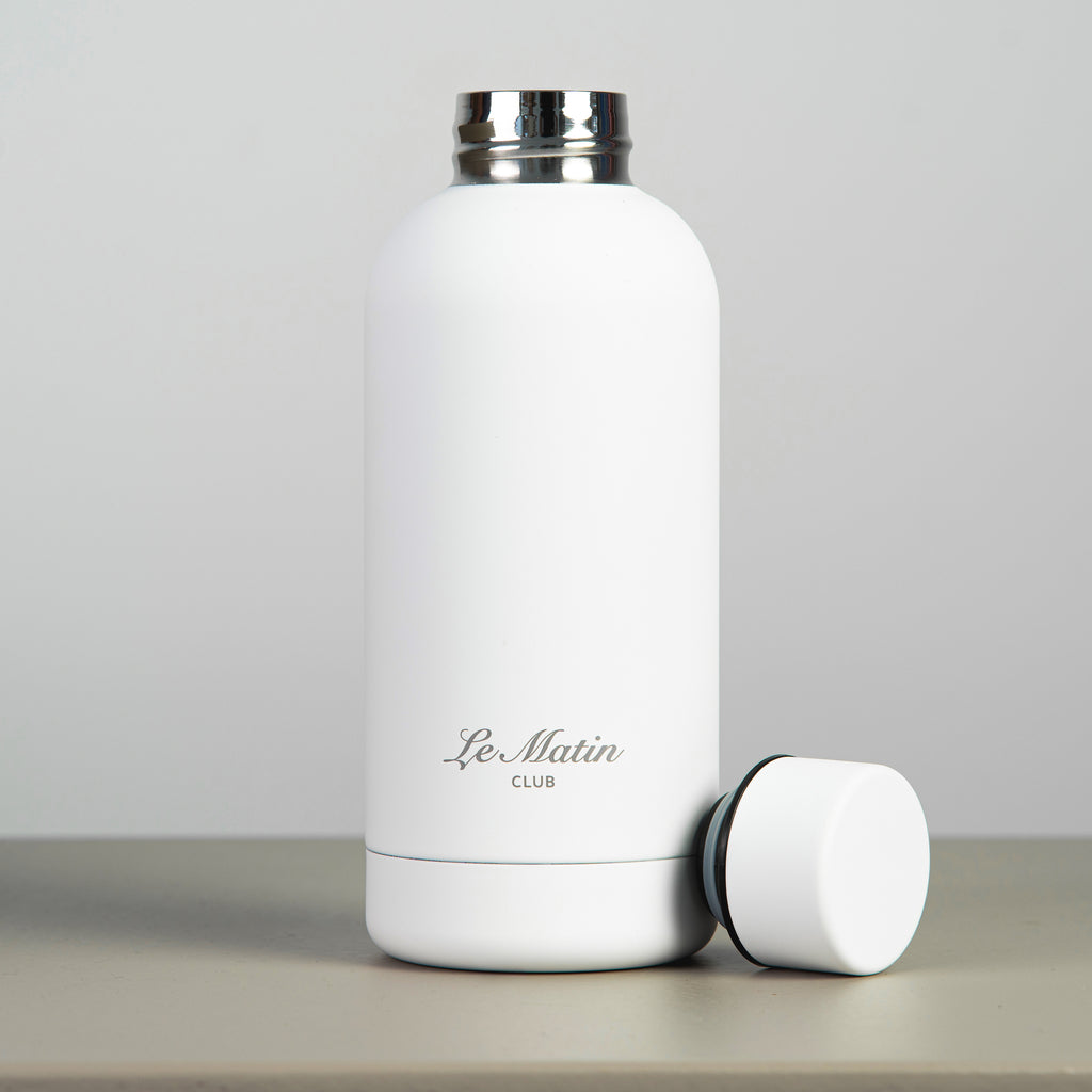 White Le Matin Thermo bottle no cap